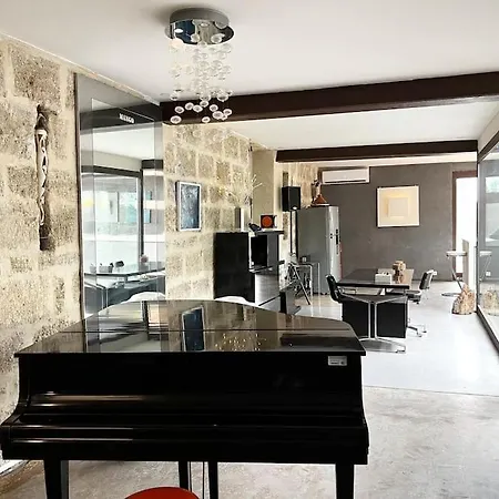 Grand Loft Proche Du Centre Avec Jardin Et Piscine Pezenas